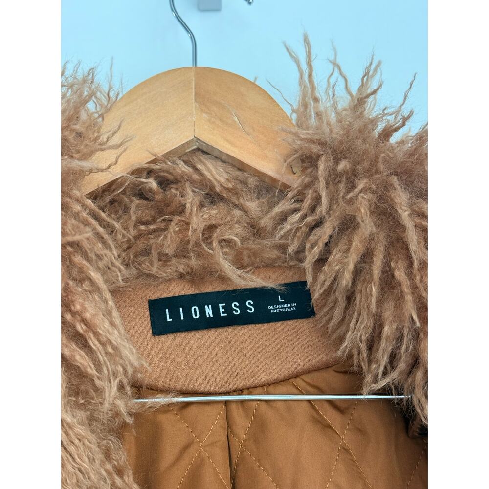 Lioness OUI OUI Penny Lane Coat in Camel Instagram LA New York Girl Chic Y2K - Picture 7 of 7